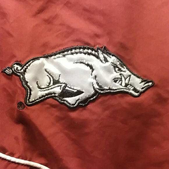 Authentic Arkansas Razorback jacket with side zip - Picture 2 of 8